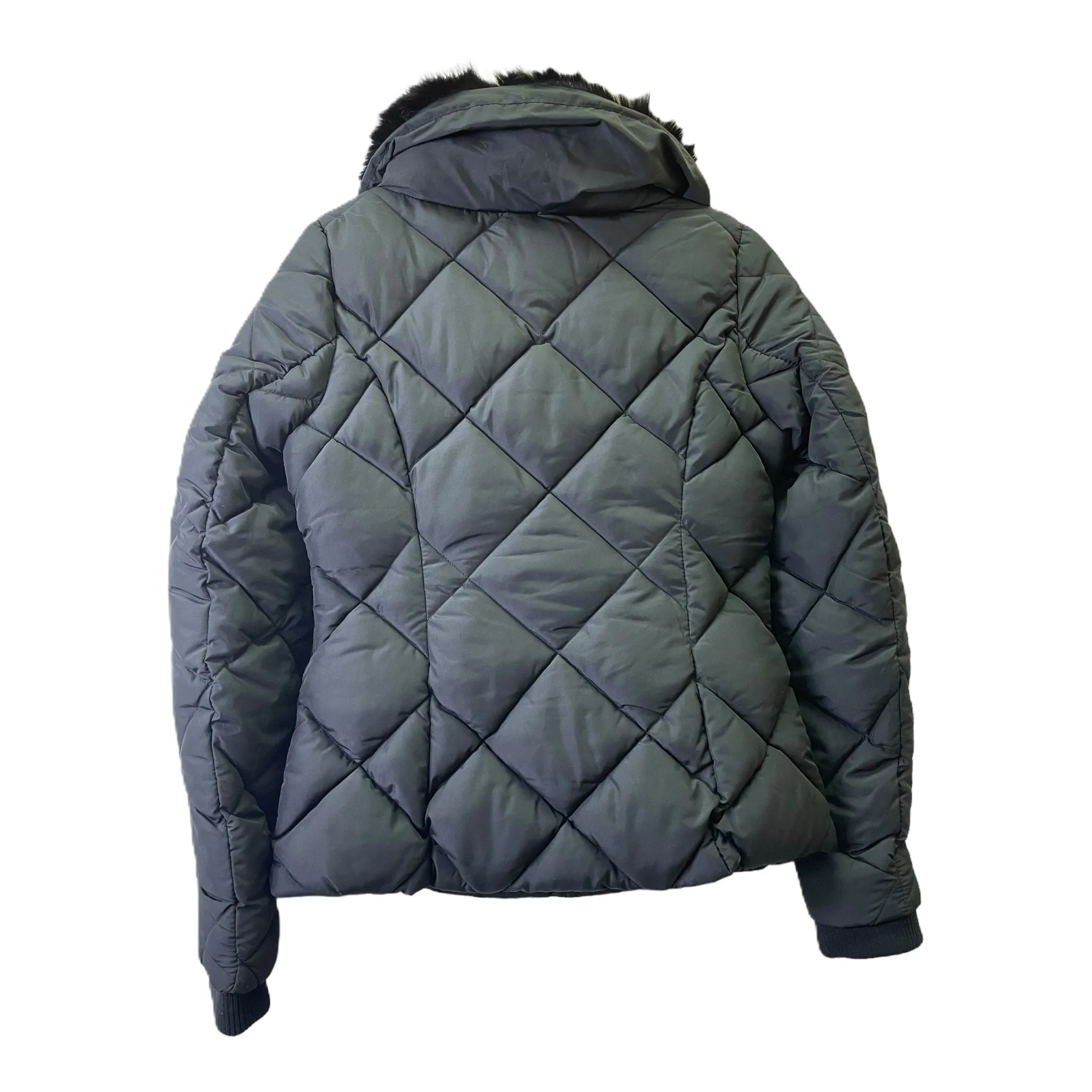 New York and Co Black Puffer Quilted Coat Size XS