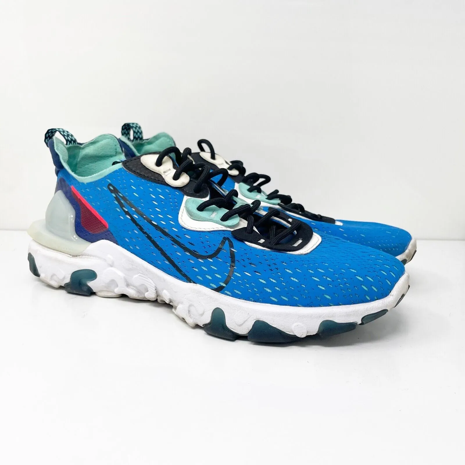 Nike Mens React Vision CD4373-400 Blue Running Shoes Sneakers Size 9.5