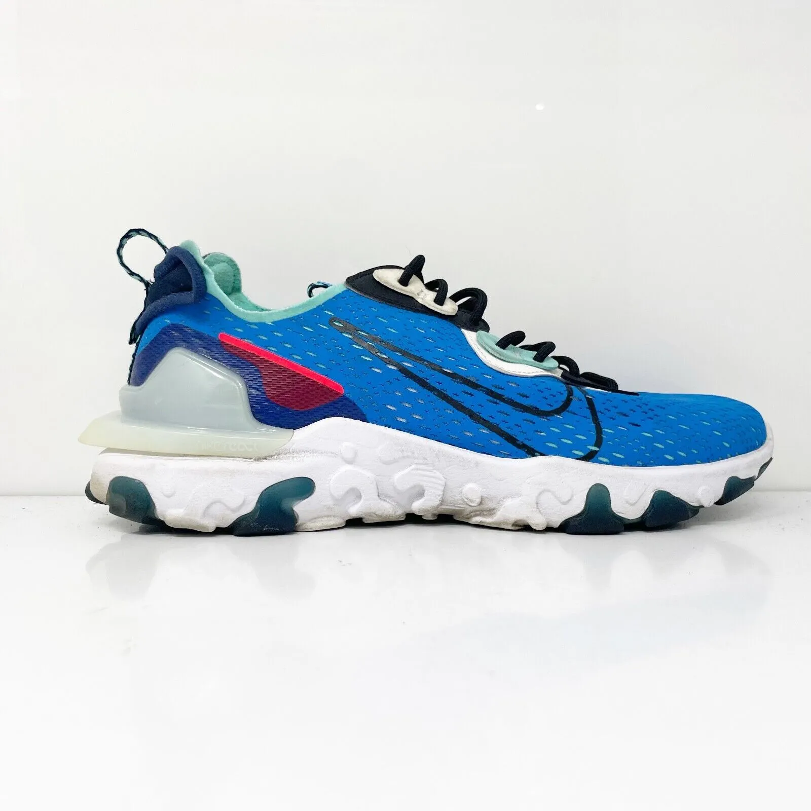 Nike Mens React Vision CD4373-400 Blue Running Shoes Sneakers Size 9.5