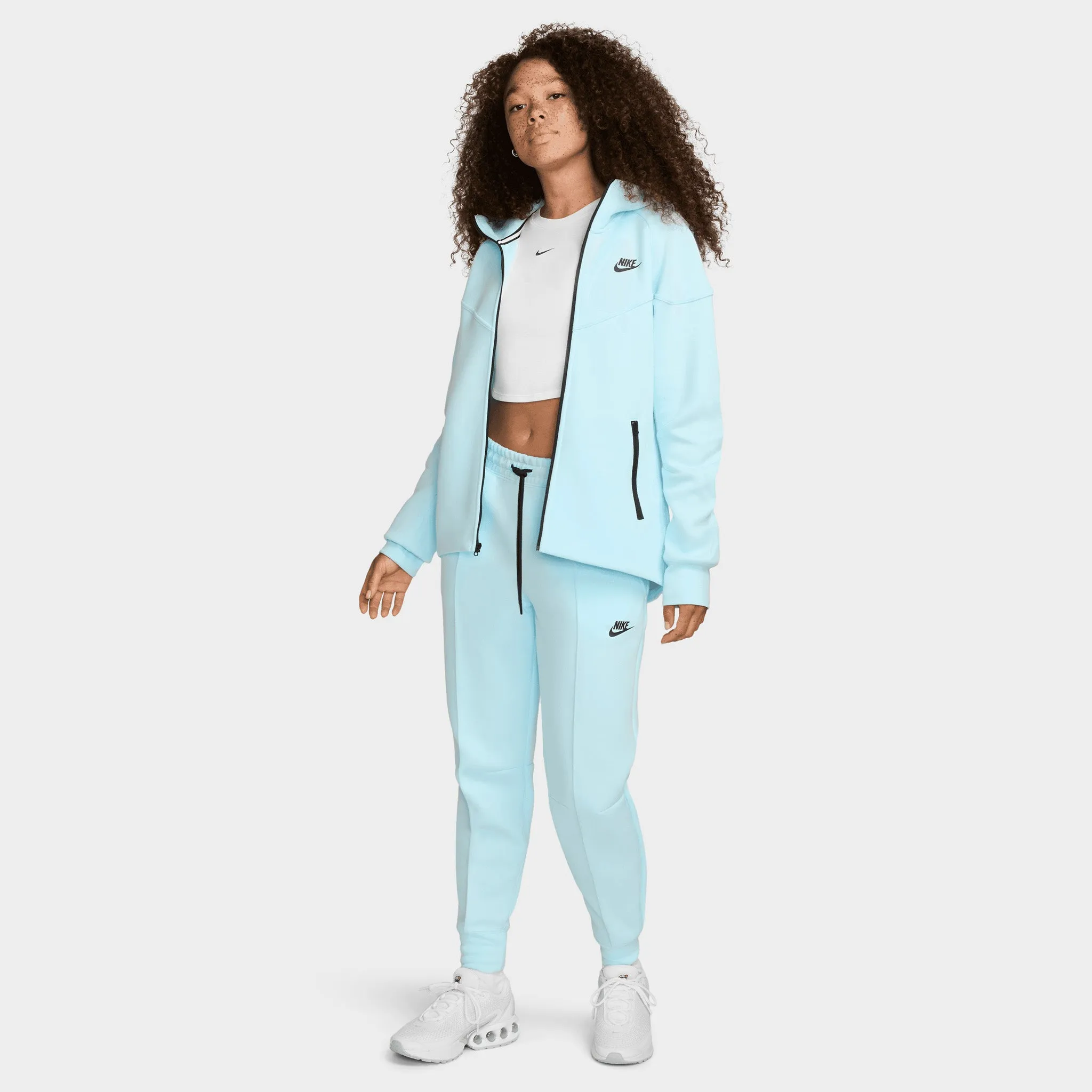 Nike Sportswear Women's Tech Fleece Mid-Rise Joggers Glacier Blue / Black