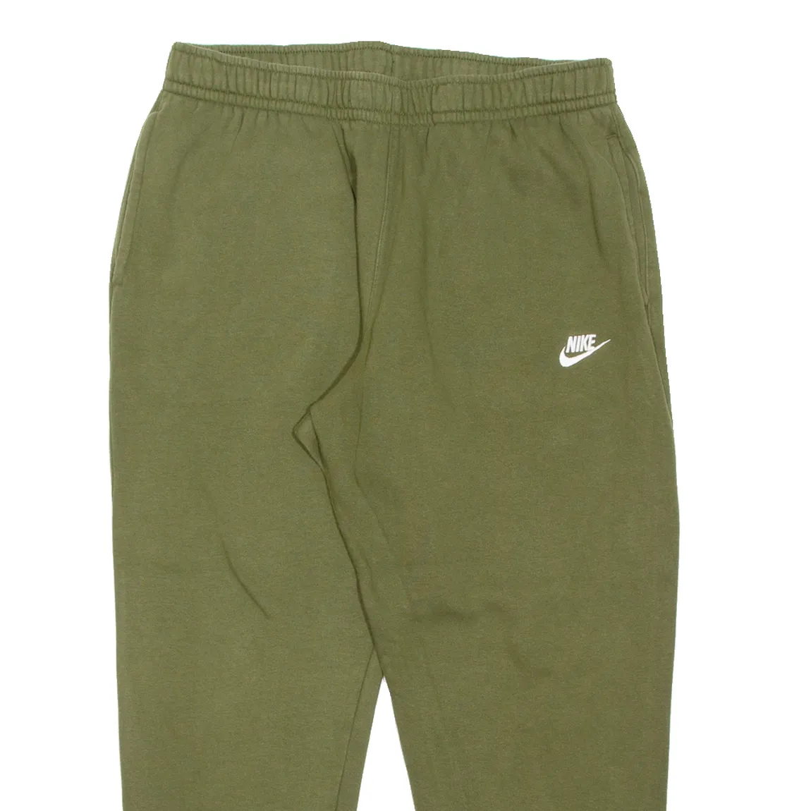 NIKE Womens Joggers Green Tapered L W32 L26