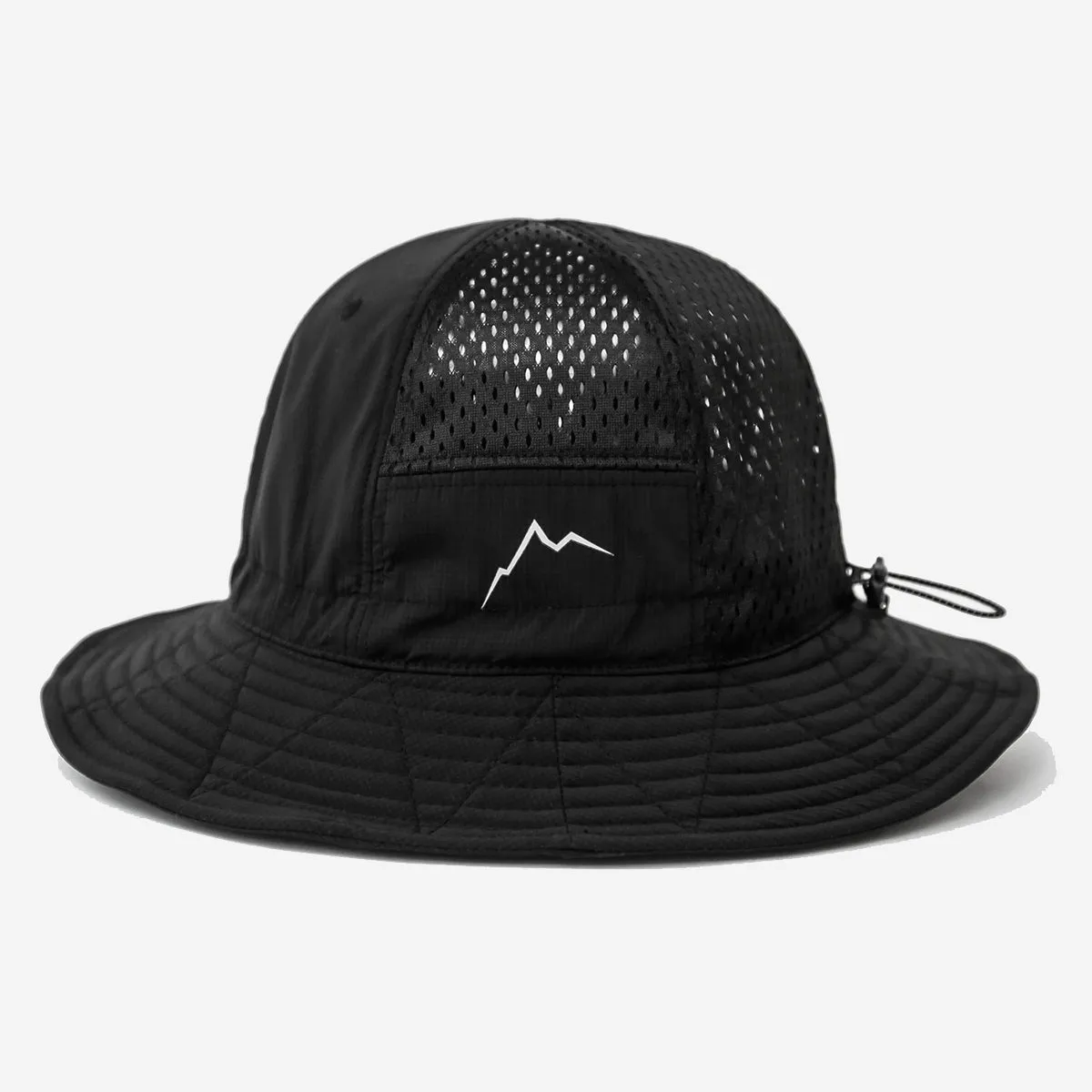 Nylon Mesh Black Bucket Hat