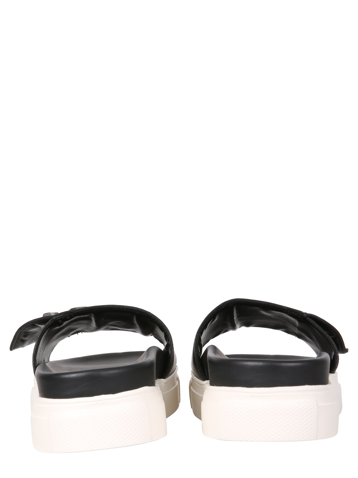 N°21 Leather Slide Sandals with Logo