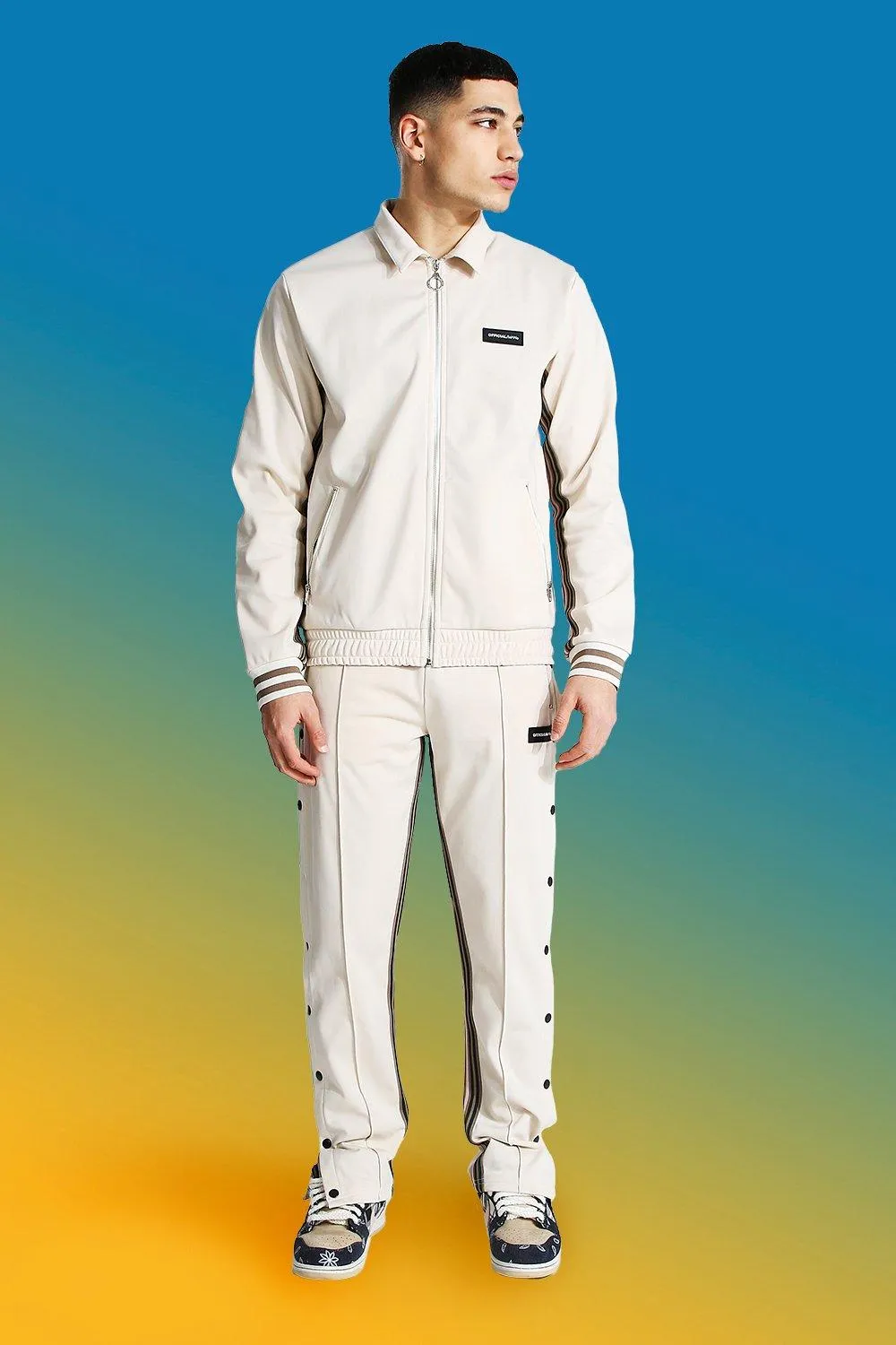 Official Man Harrington Tricot Tracksuit | boohooMAN UK