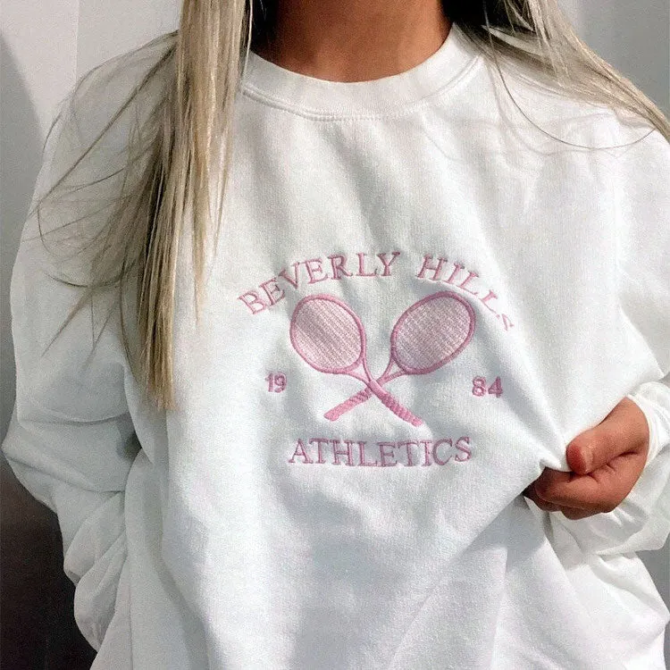 Old Money Aesthetic Tennis Sweatshirt