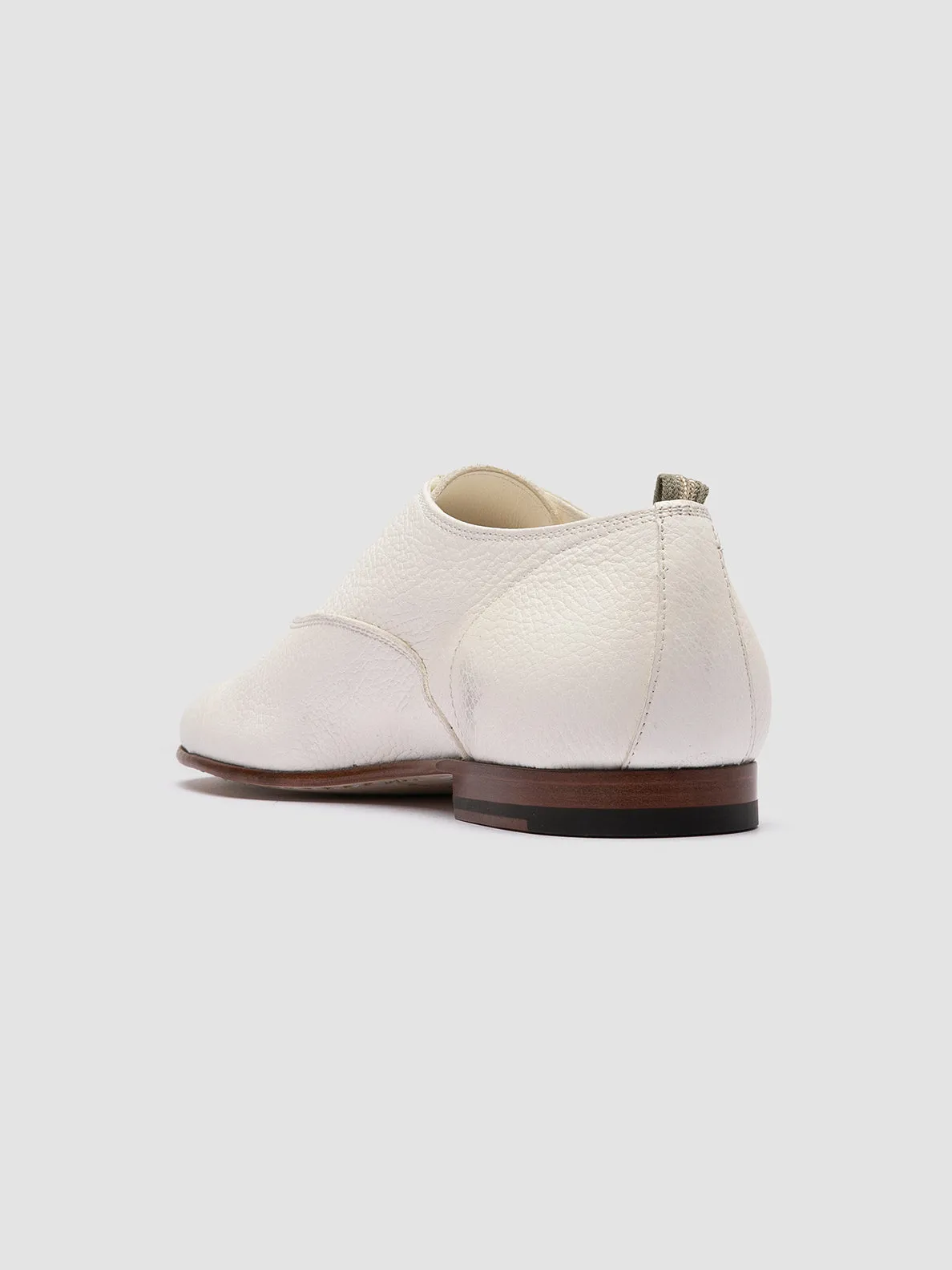 OLIVER 005 - White Leather Oxford Shoes