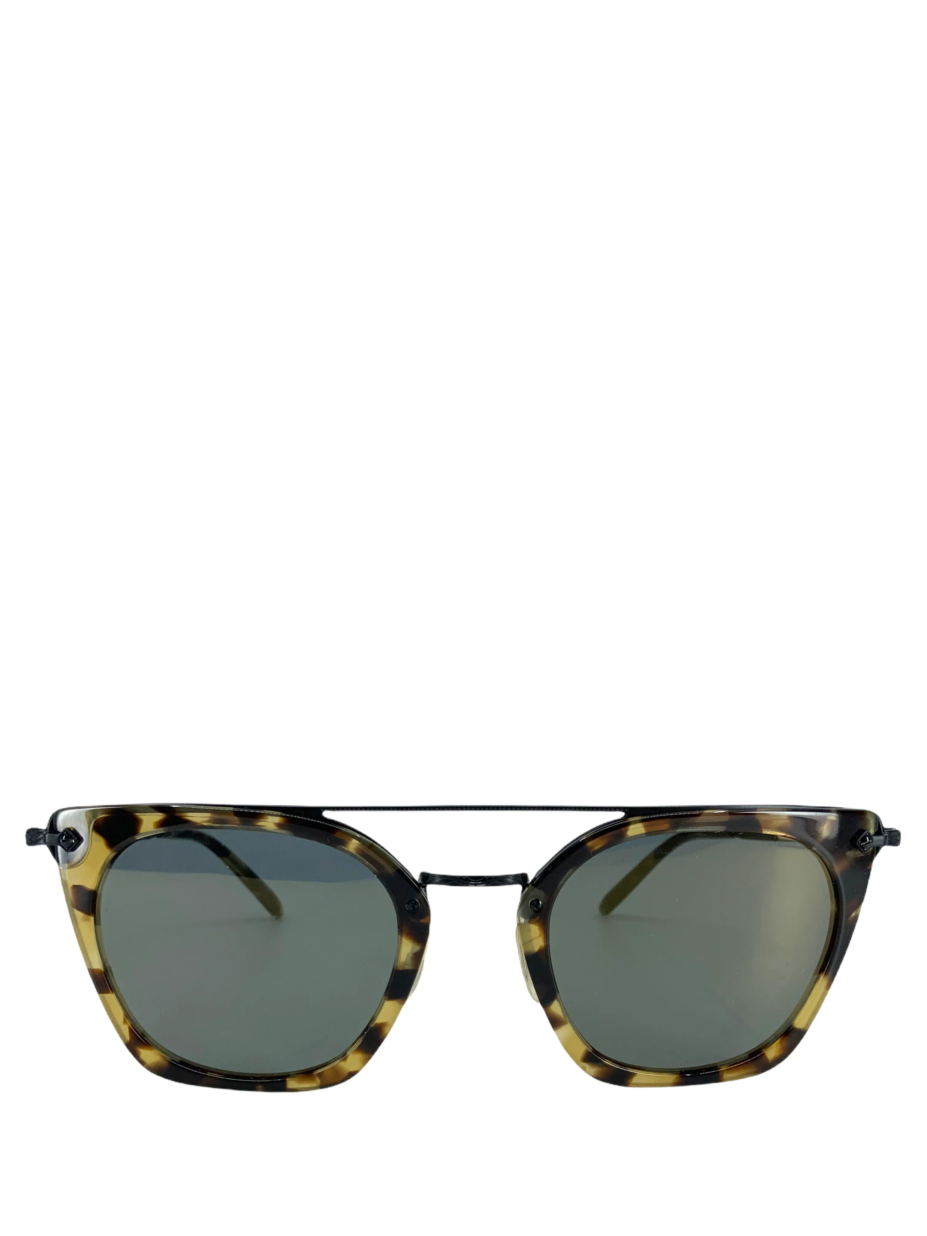 Oliver Peoples Tortoise Flat Sunglasses