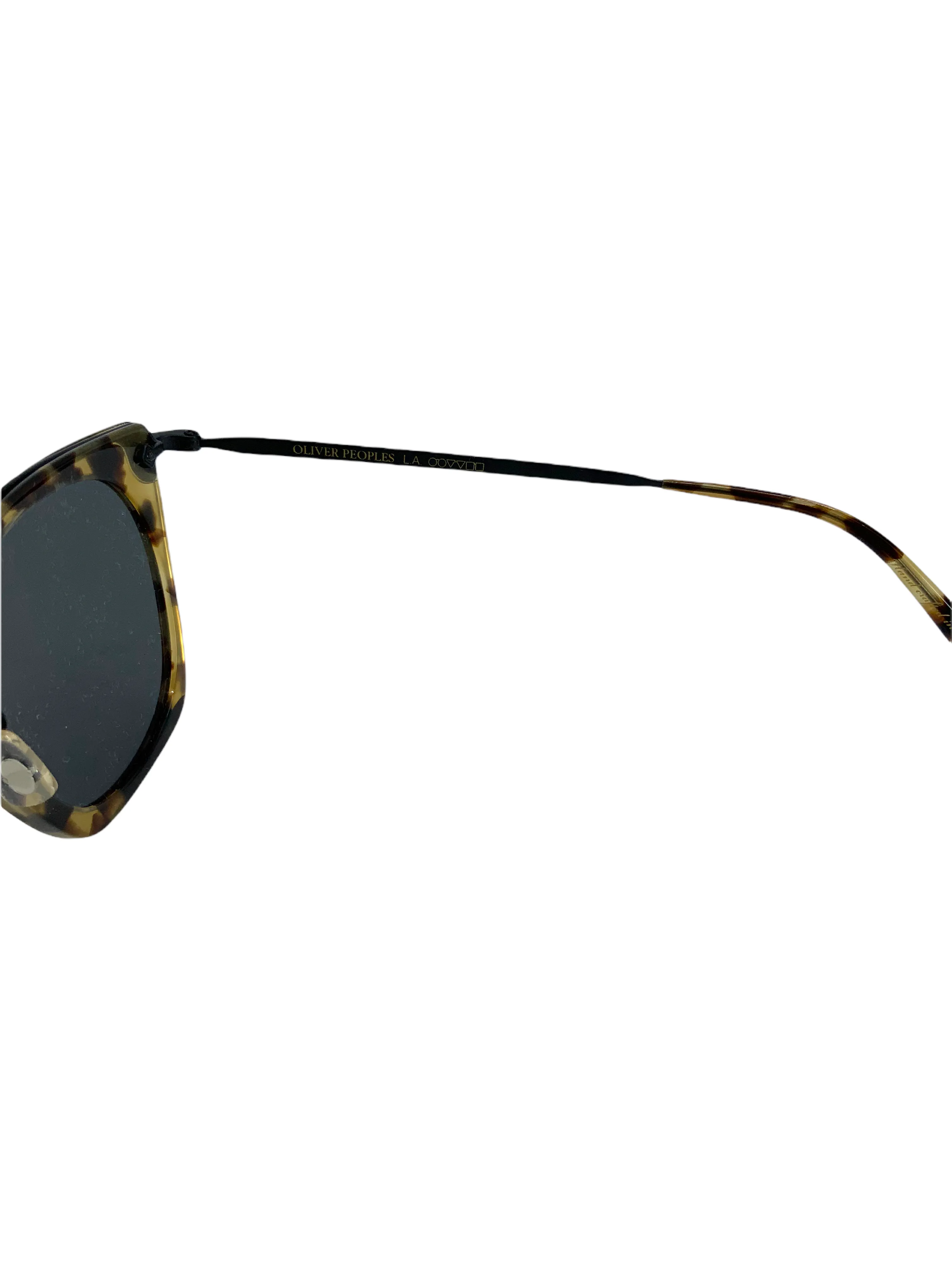 Oliver Peoples Tortoise Flat Sunglasses