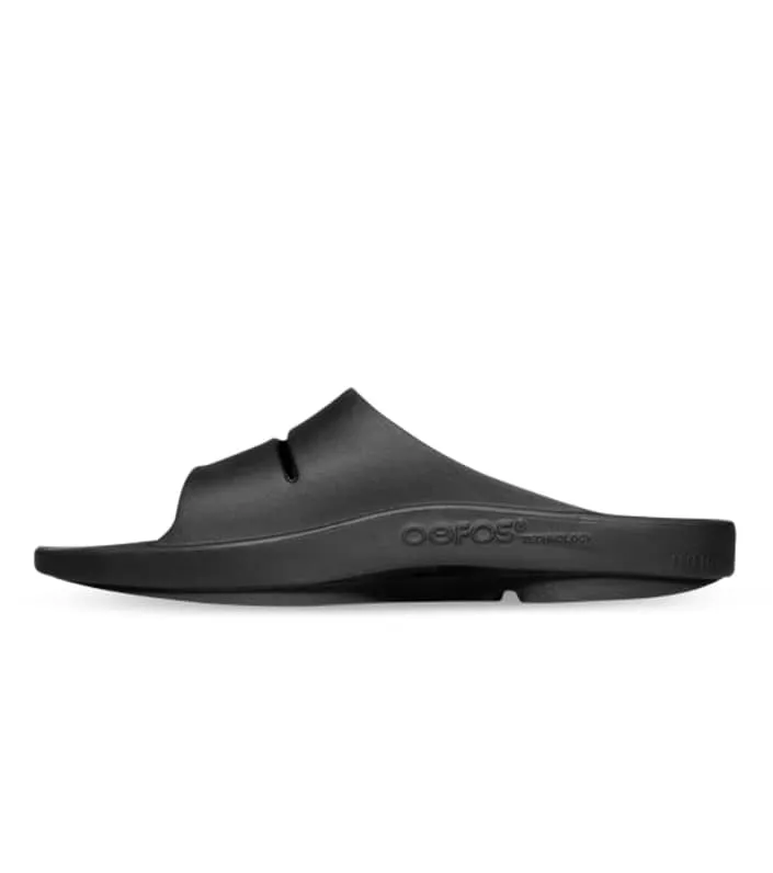 OOFOS OOAHH Mens Slide - Black - Size 8