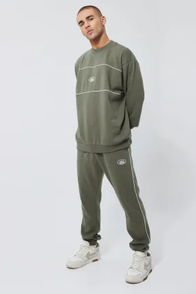 Oversized Ofcl Sweatshirt Tracksuit | boohooMAN UK