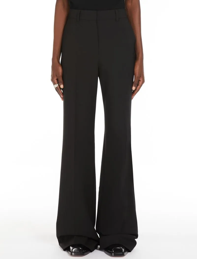 Oxalis wool trousers, black