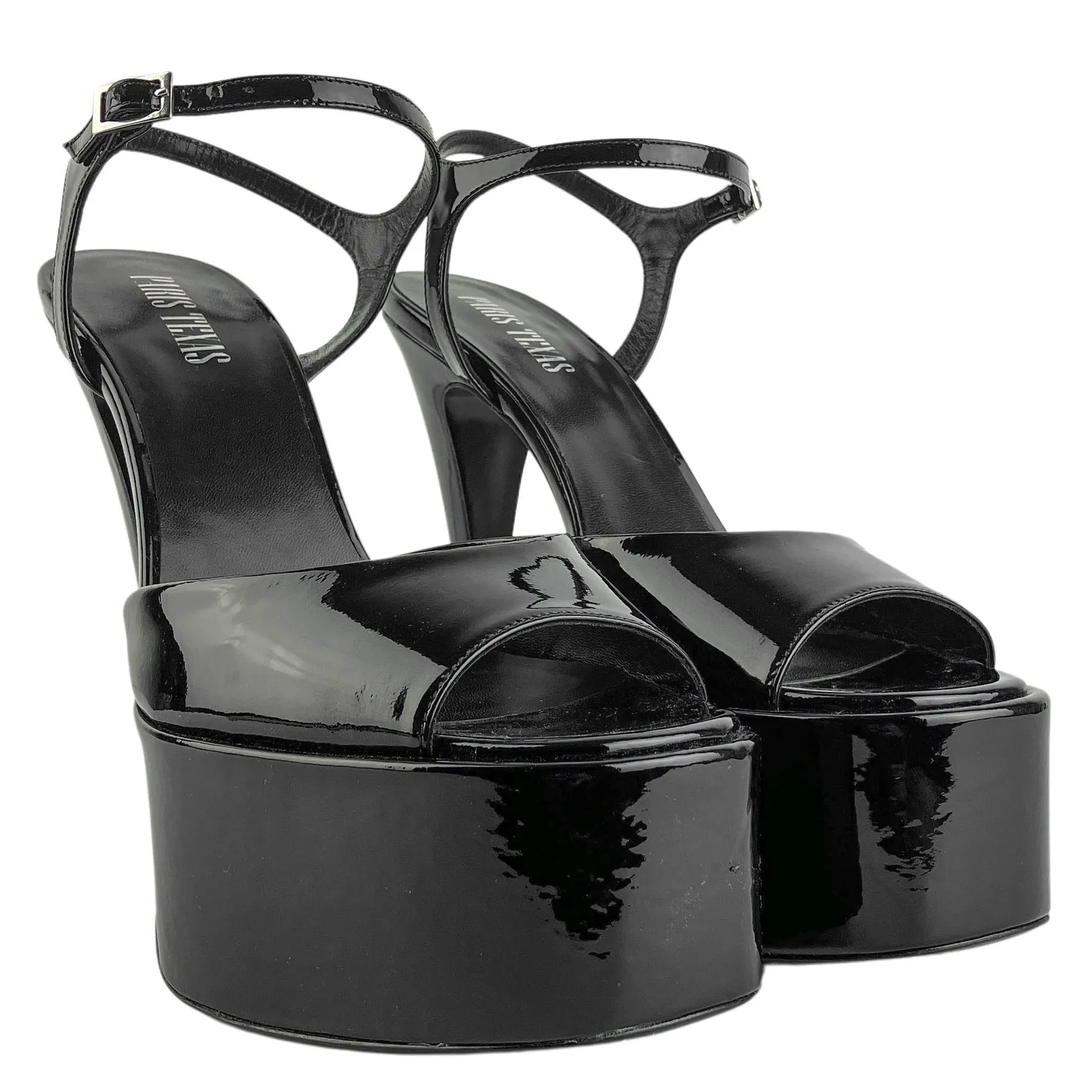 Paris Texas Pamela Platform Heels in Black Patent