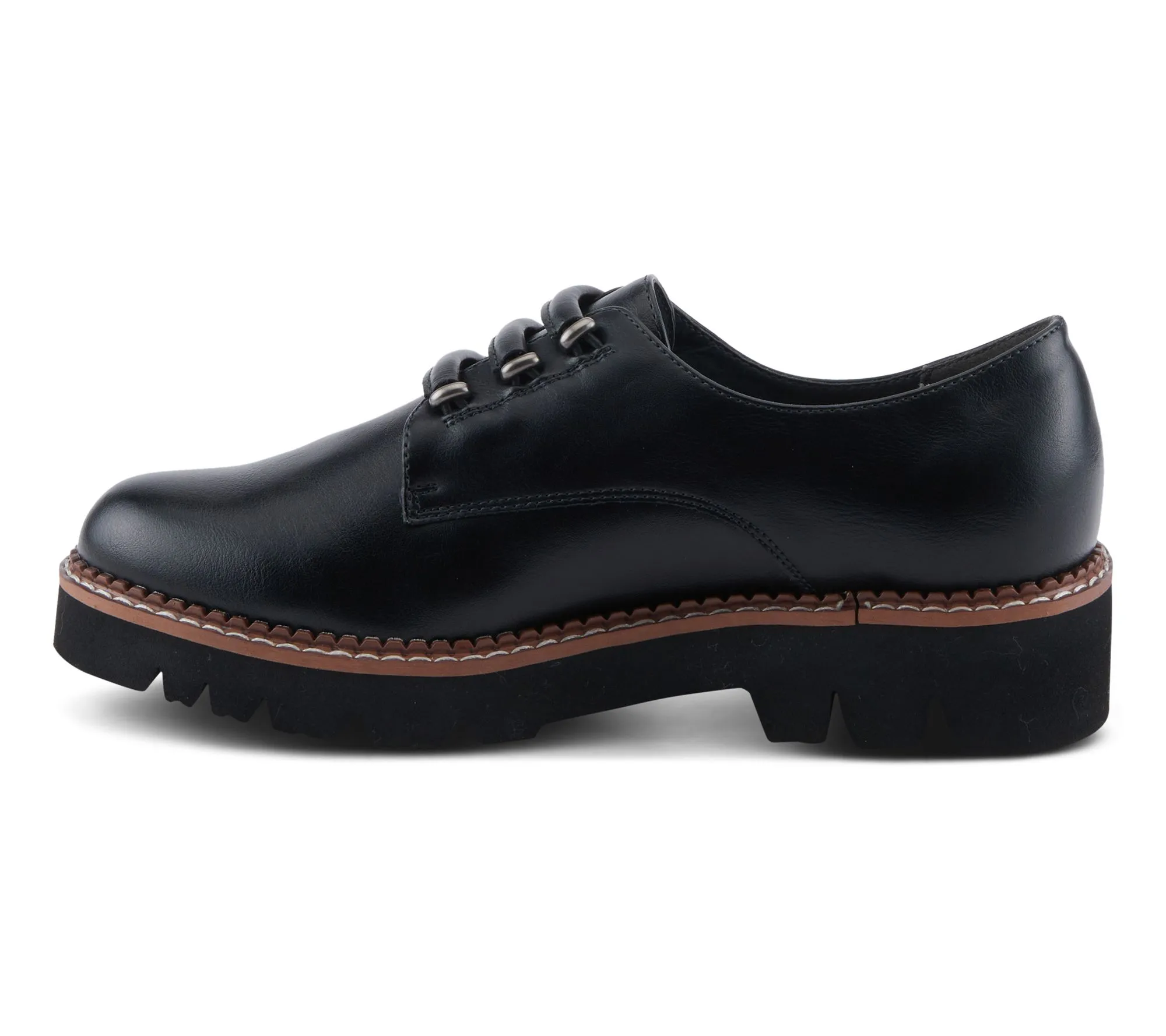 Hazelina Stretchable Lace Oxfords by Patrizia