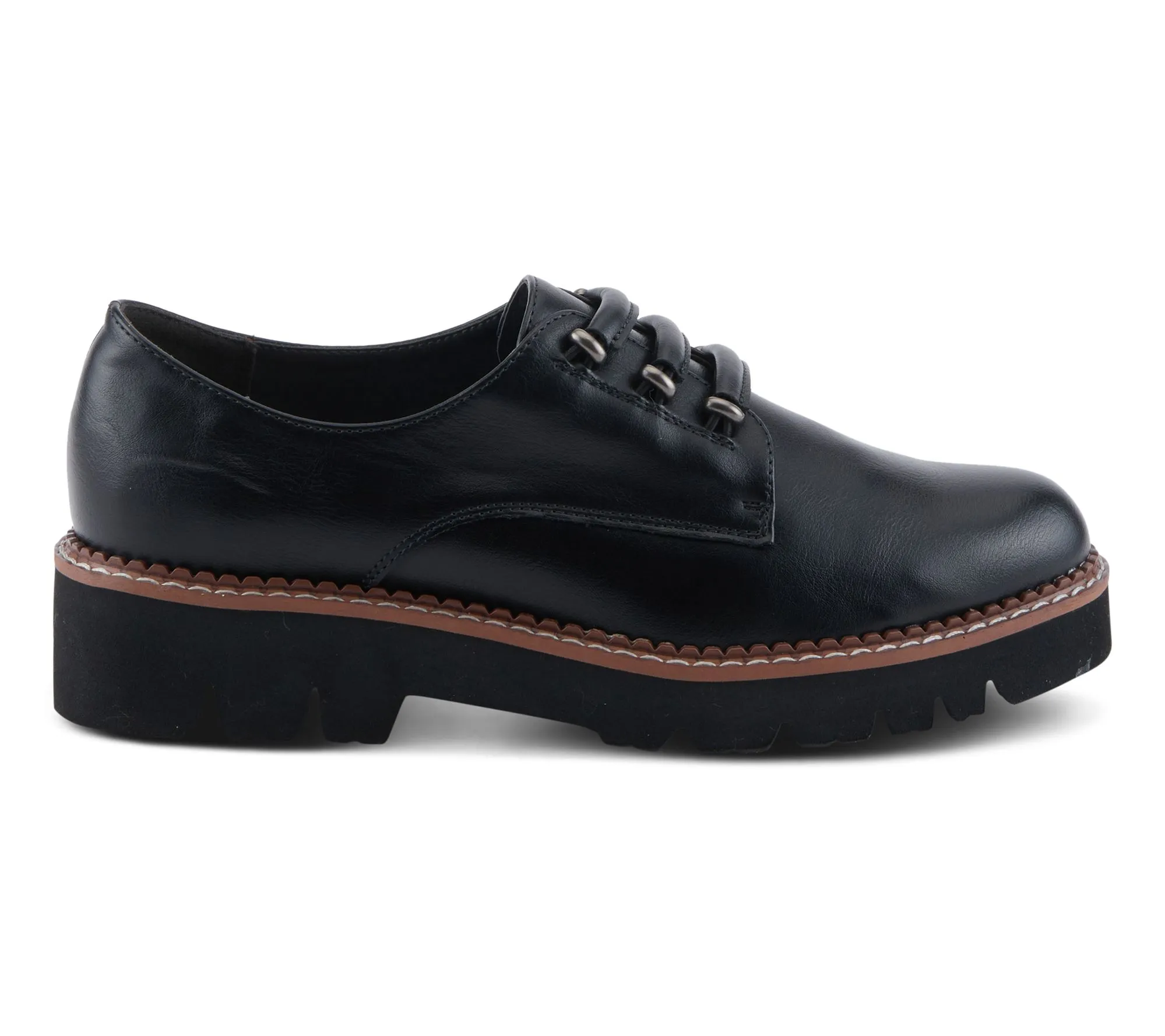 Hazelina Stretchable Lace Oxfords by Patrizia