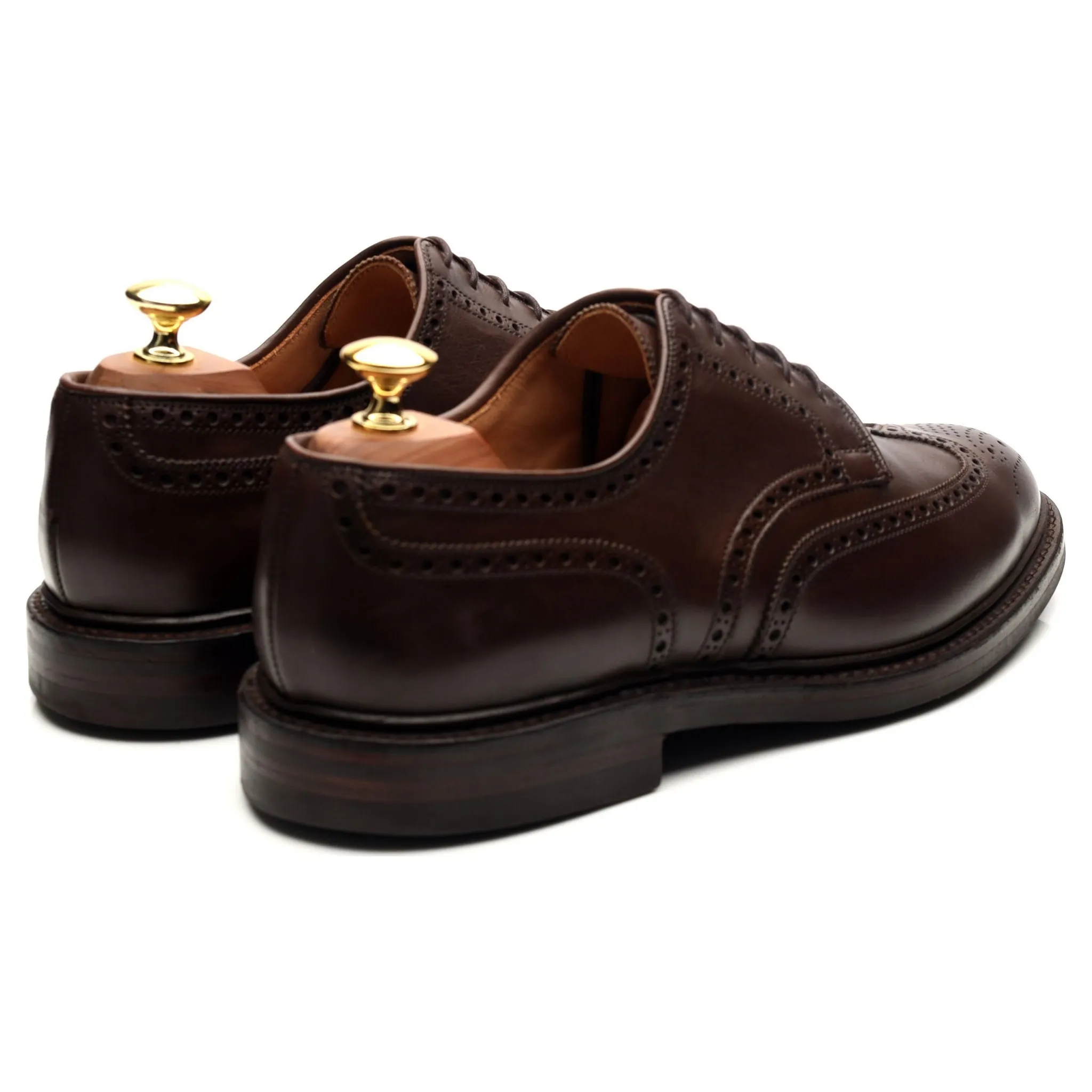 'Pembroke' Dark Brown Leather Derby UK 8.5 E