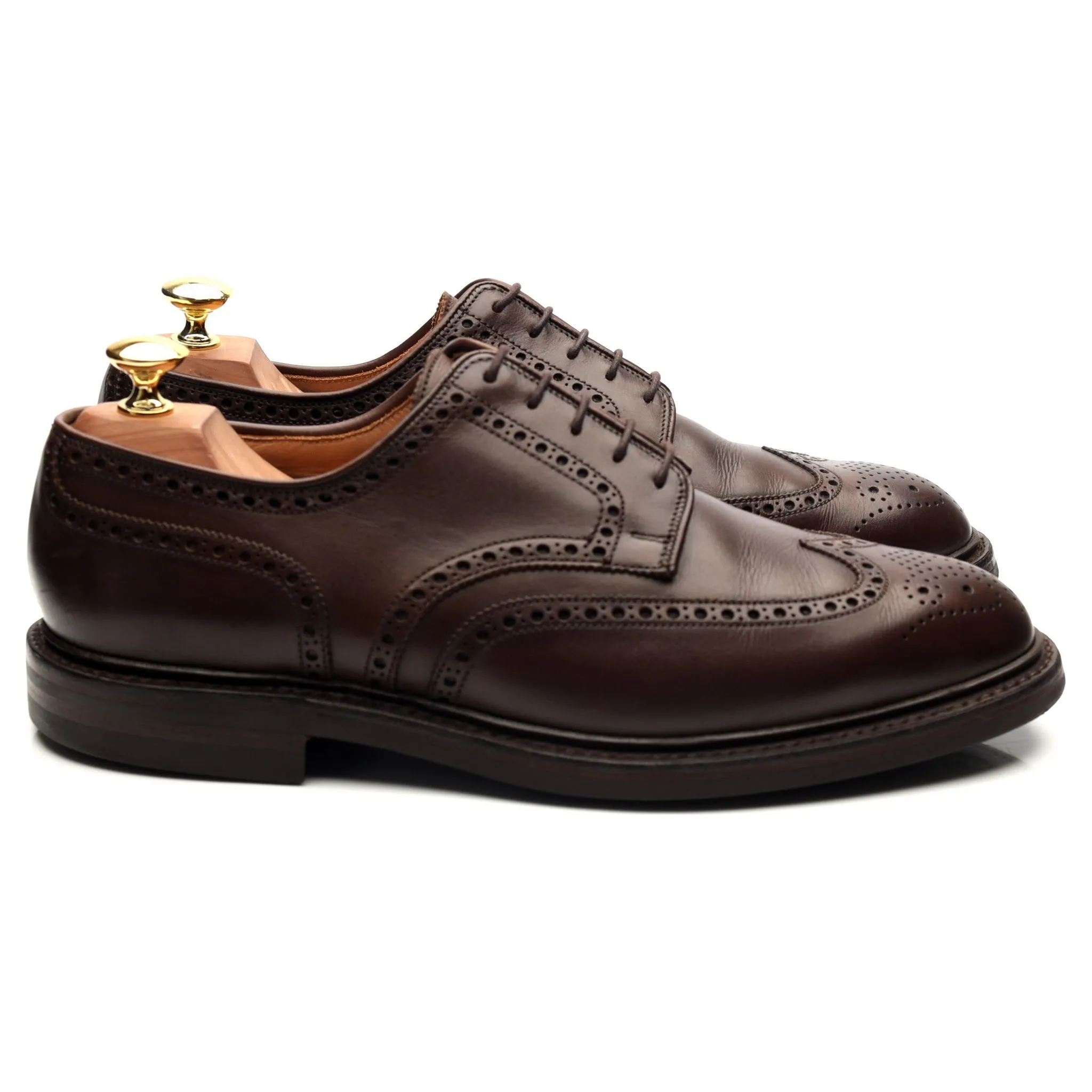 'Pembroke' Dark Brown Leather Derby UK 8.5 E