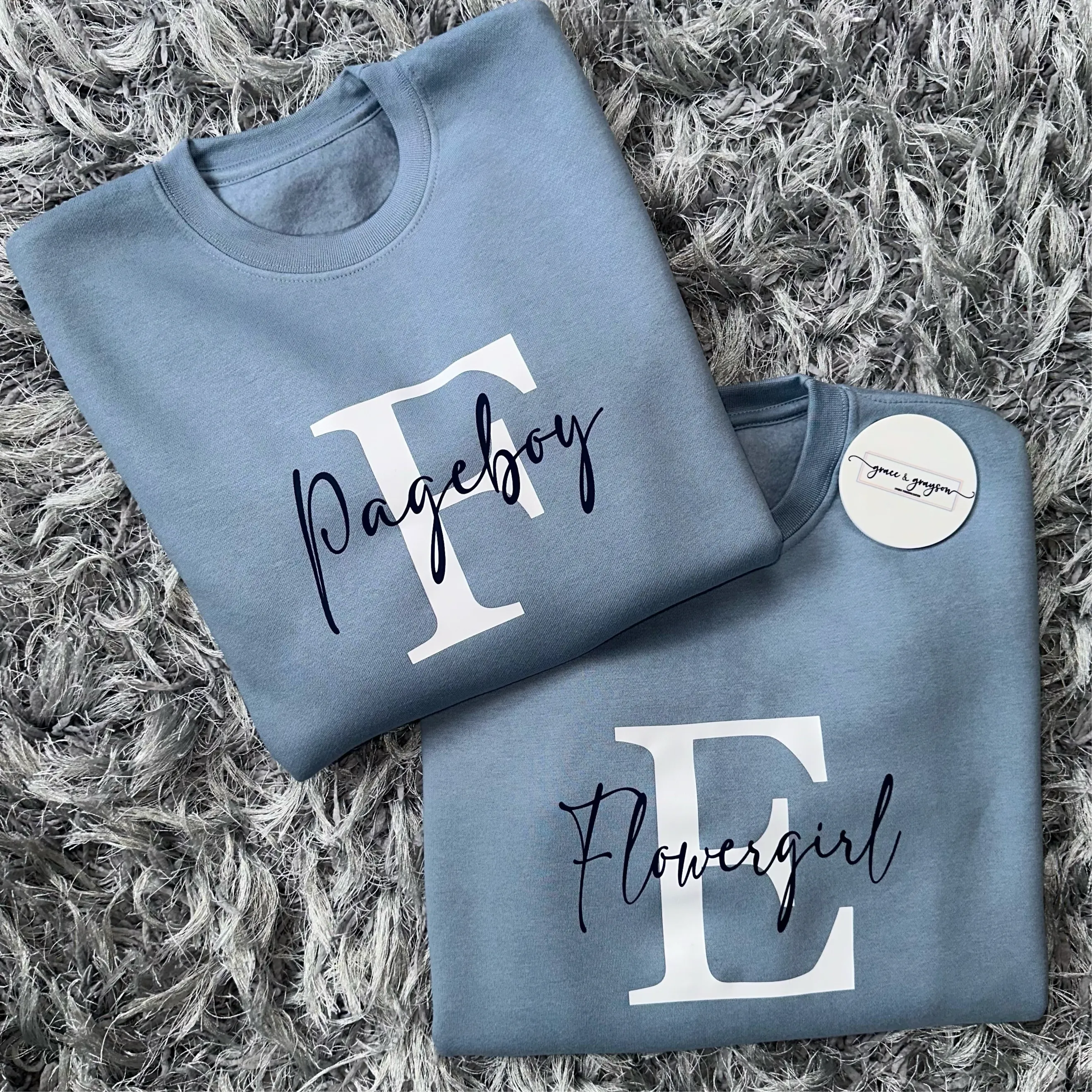 Personalised Dusty Blue Pageboy/Flowergirl Tracksuit