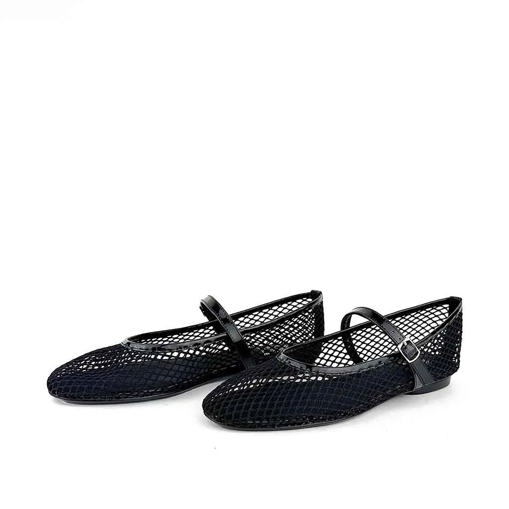 Perth Mesh Flat - Black