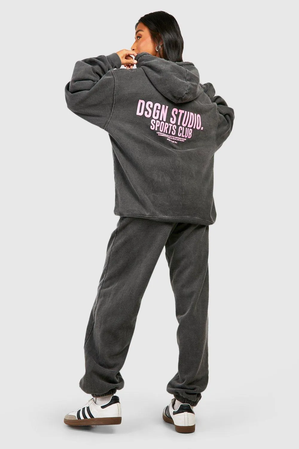 Petite Dsgn Studio Acid Wash Tracksuit