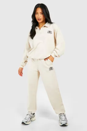 Petite Rugby Sweatshirt Embroidered Tracksuit