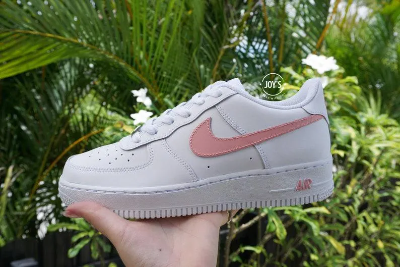 Pink Custom Nike Air Force 1 Sneakers