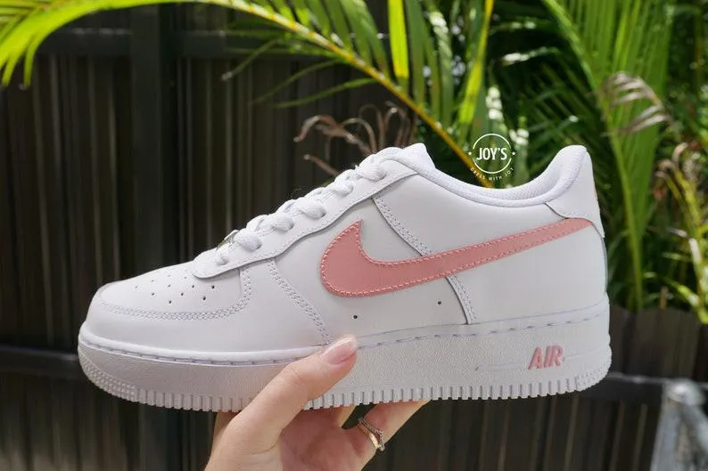 Pink Custom Nike Air Force 1 Sneakers