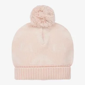 Pink Logo Pom-Pom Hat