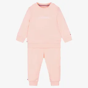 Pink Organic Cotton Baby Tracksuit