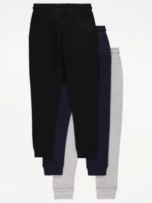 Plain Joggers 3 Pack | Kids | George at ASDA