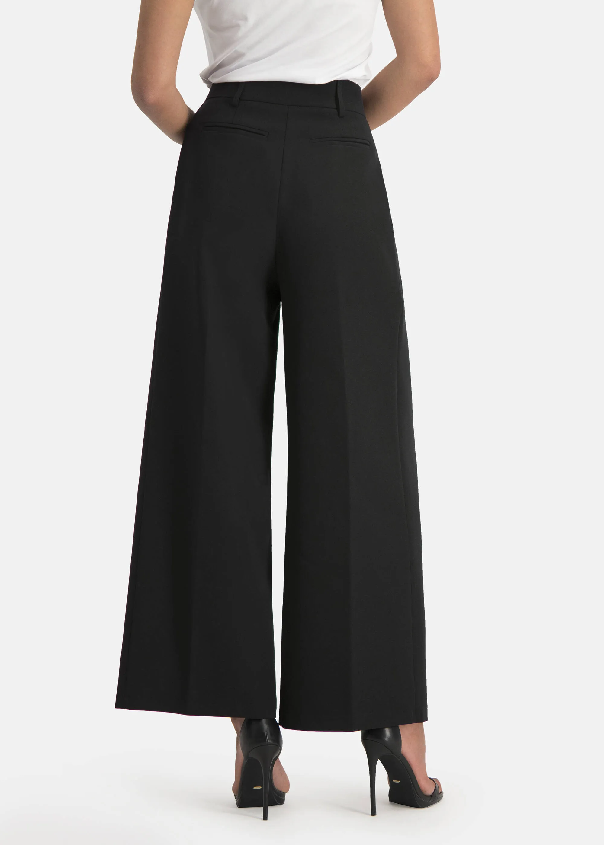 Plain pleated trousers - RONICA in BLACK