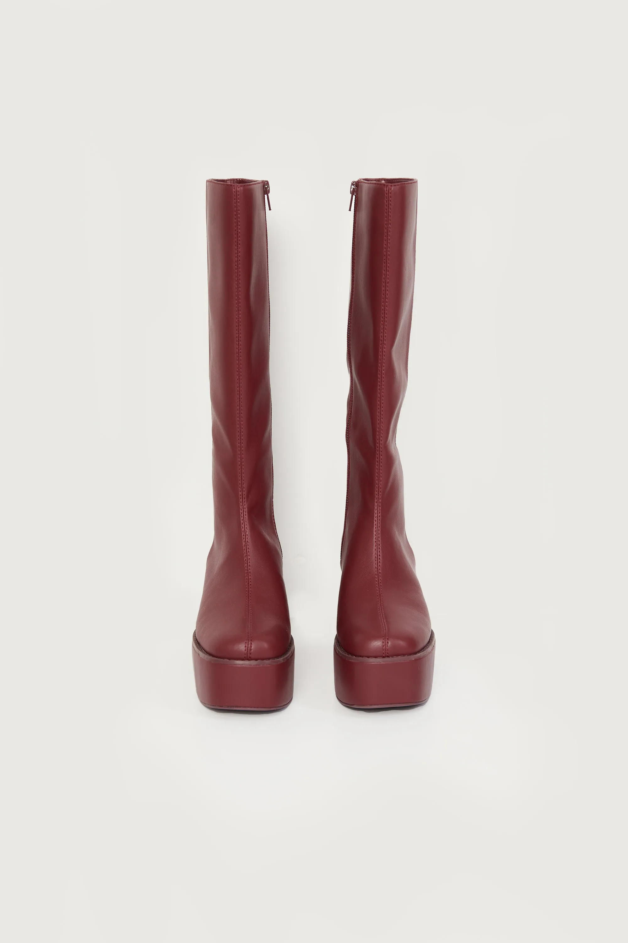 PLATFORM KNEE HIGH BOOTS