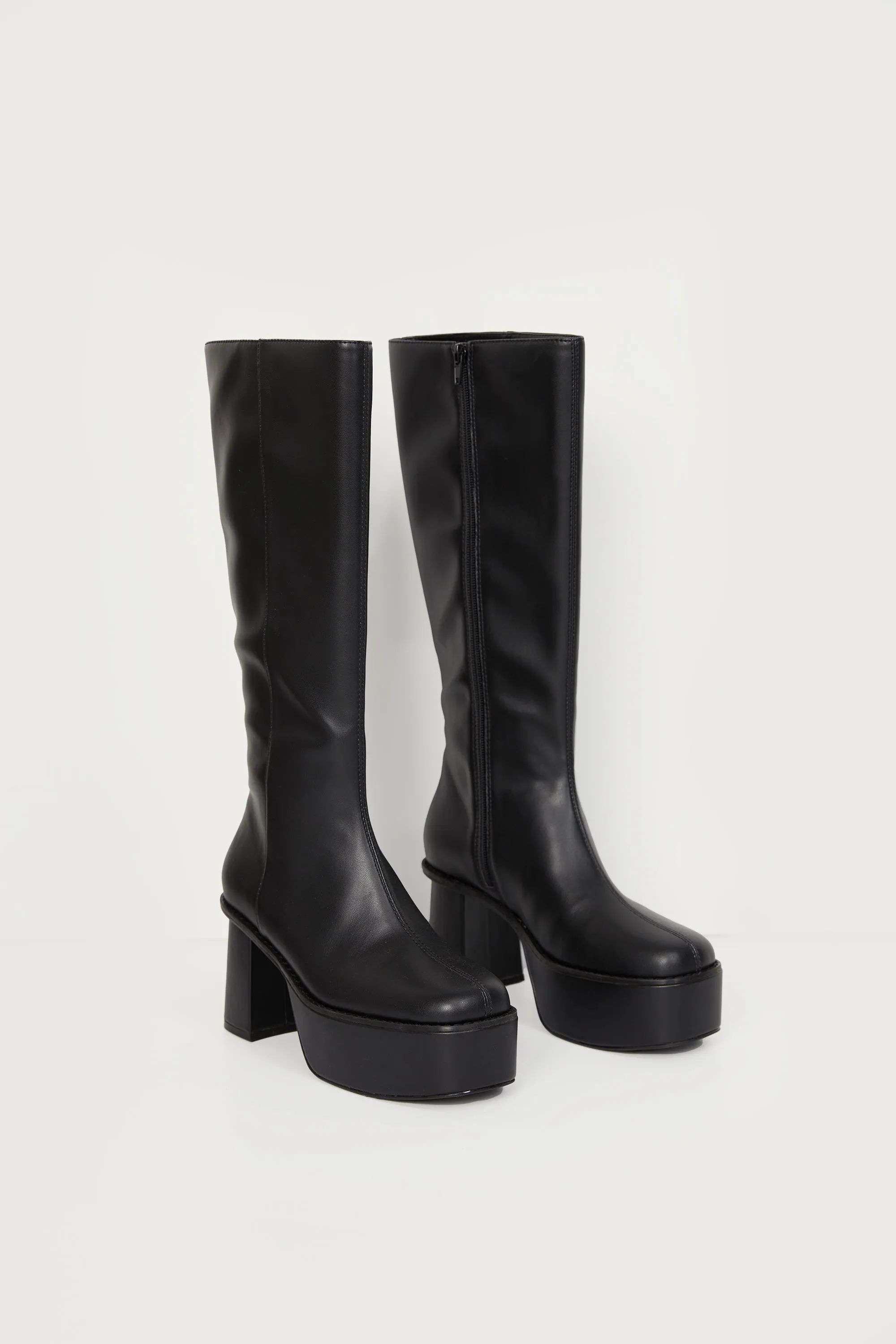 PLATFORM KNEE HIGH BOOTS