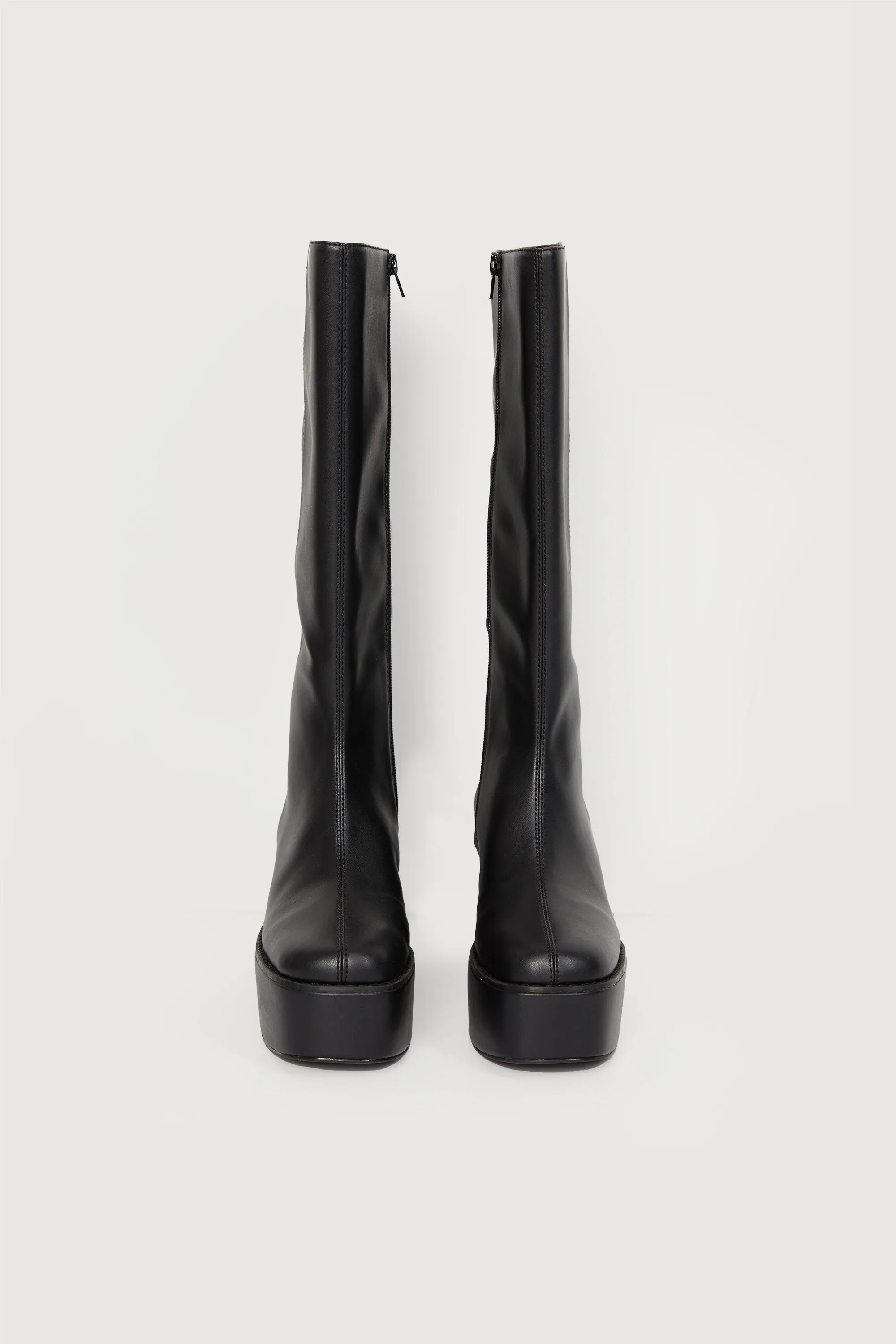 PLATFORM KNEE HIGH BOOTS