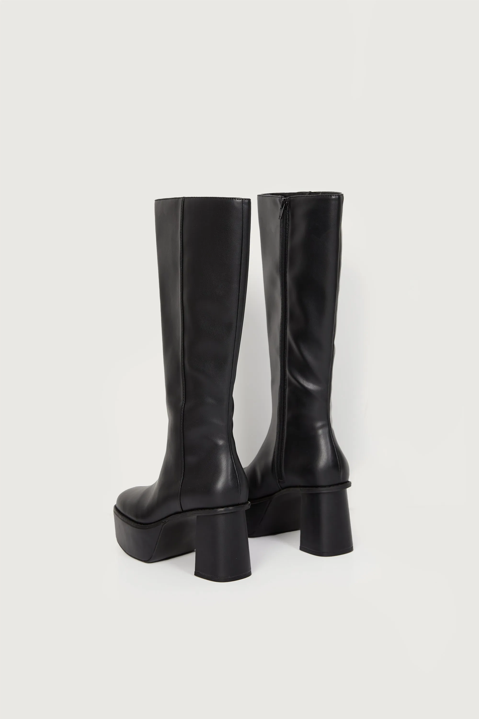 PLATFORM KNEE HIGH BOOTS