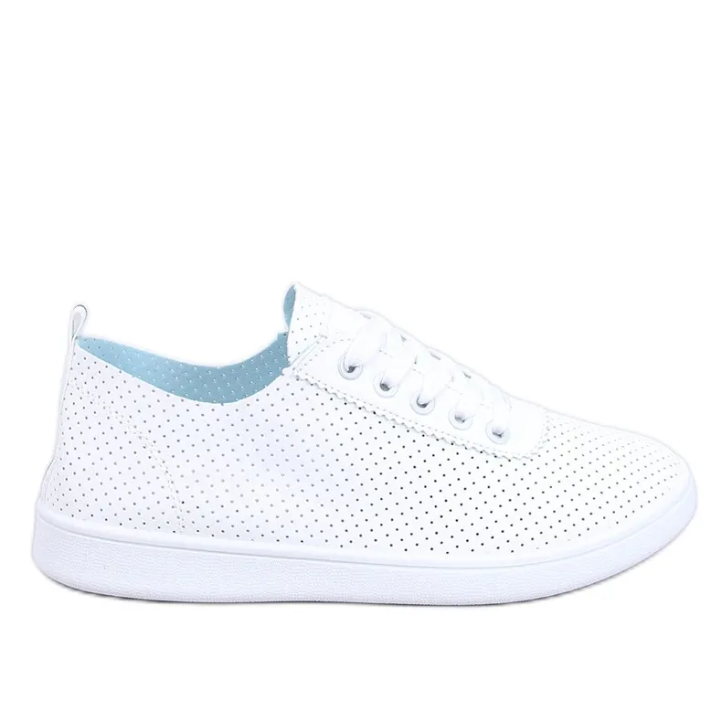 Ponts All White openwork sneakers