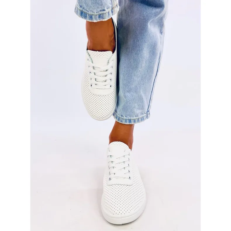 Ponts All White openwork sneakers