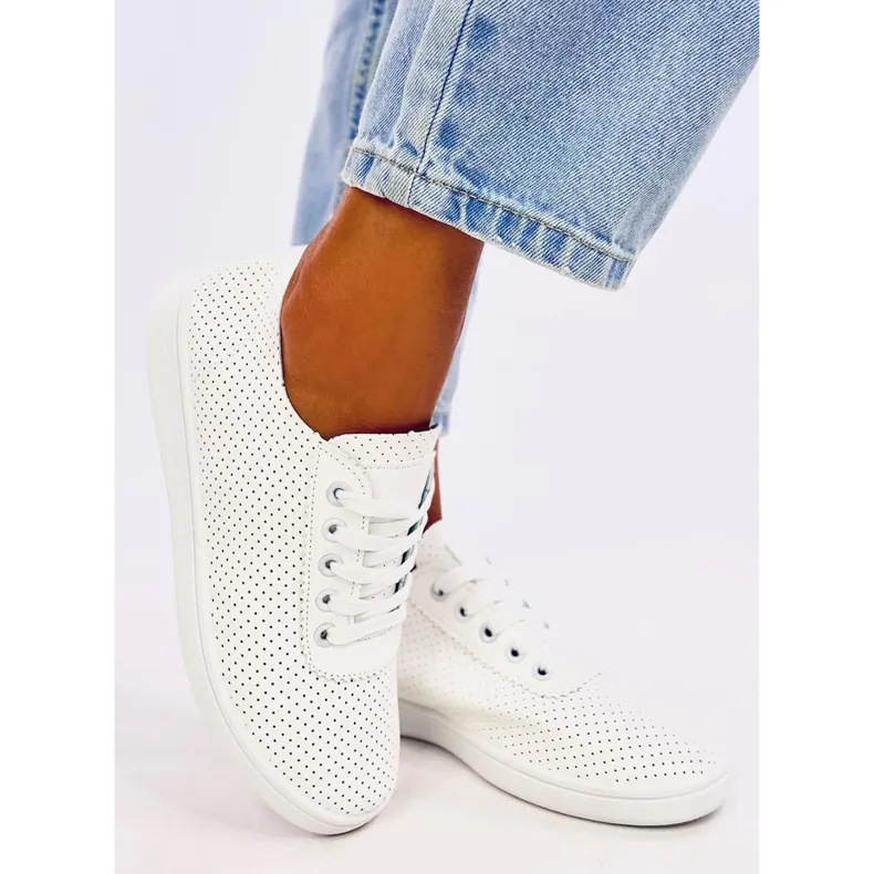 Ponts All White openwork sneakers