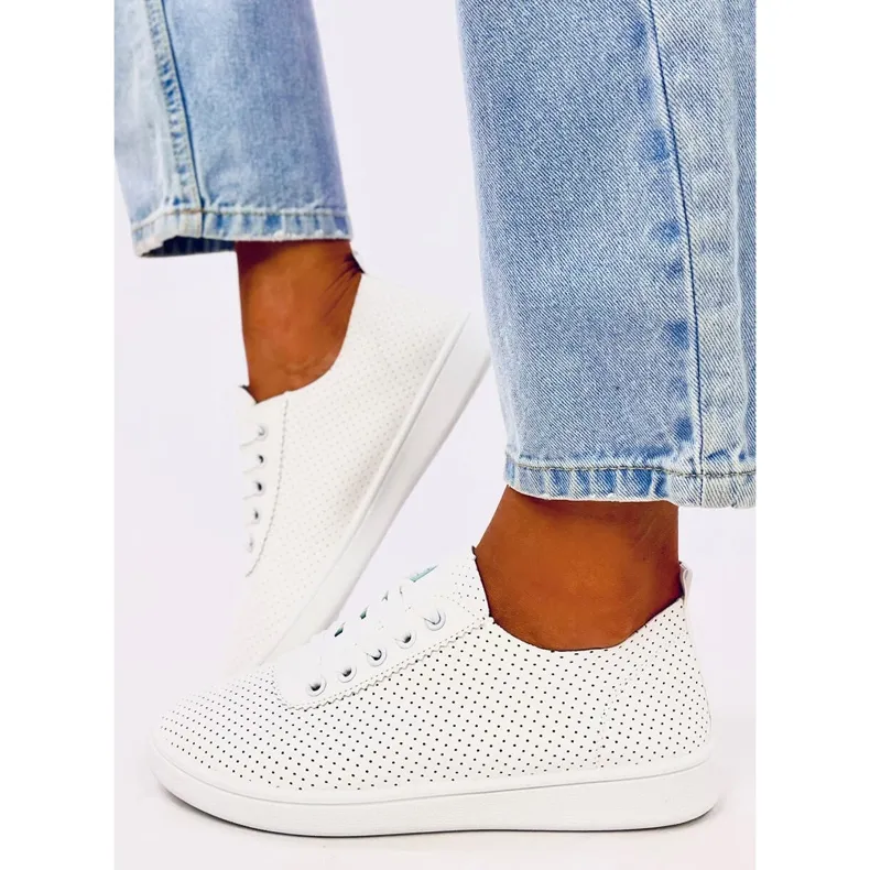 Ponts All White openwork sneakers