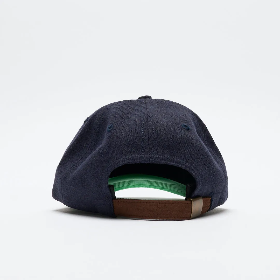 Pop Trading Company - Crest Sixpanel Hat (Navy/Brown)