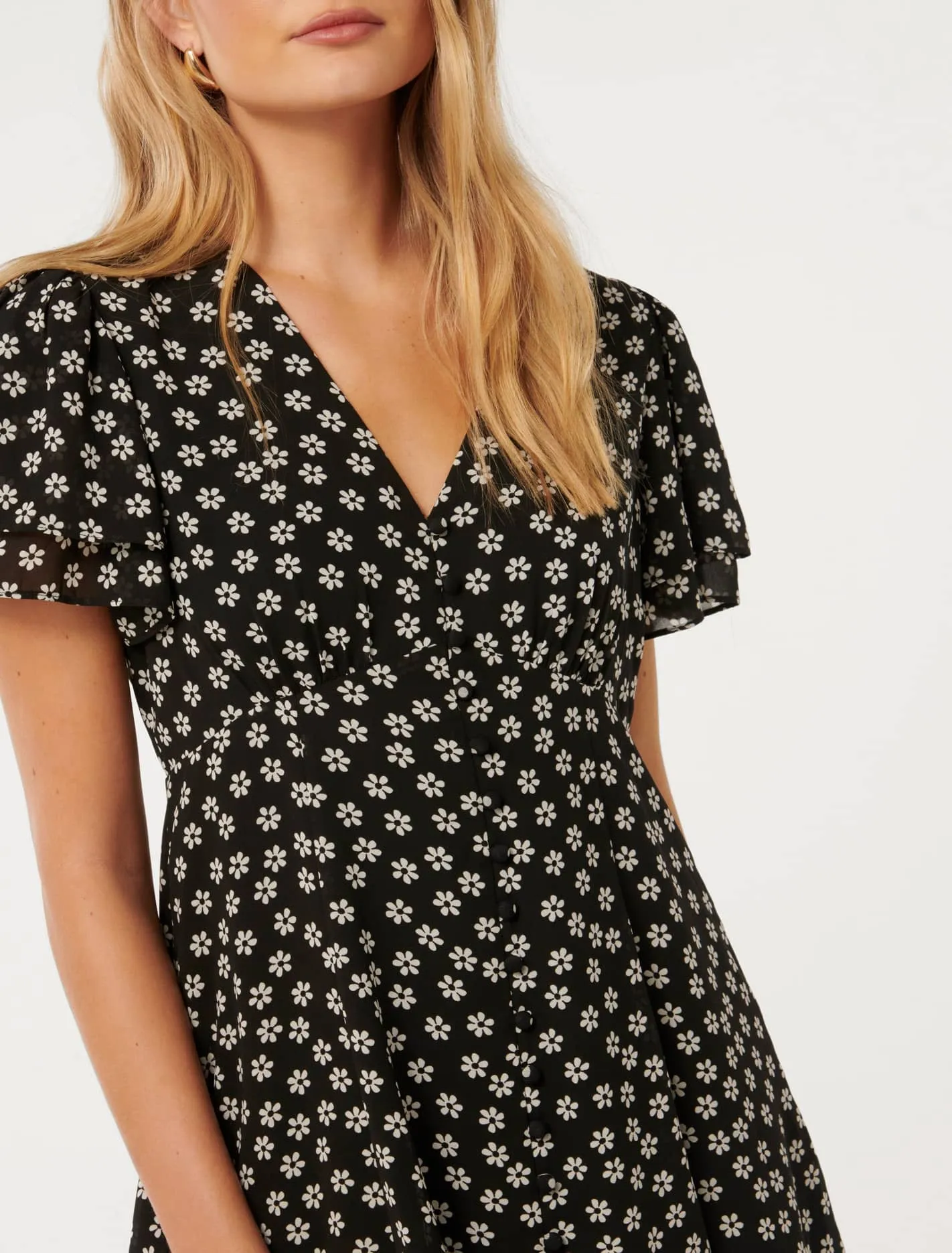 Pria Button-Down Mini Dress