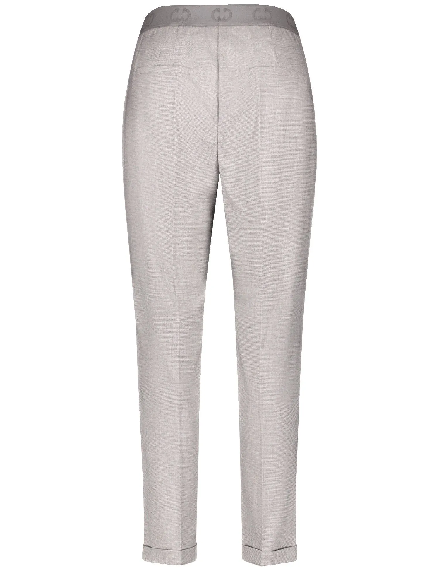 Pull-on trousers with a branded, elasticated waistband