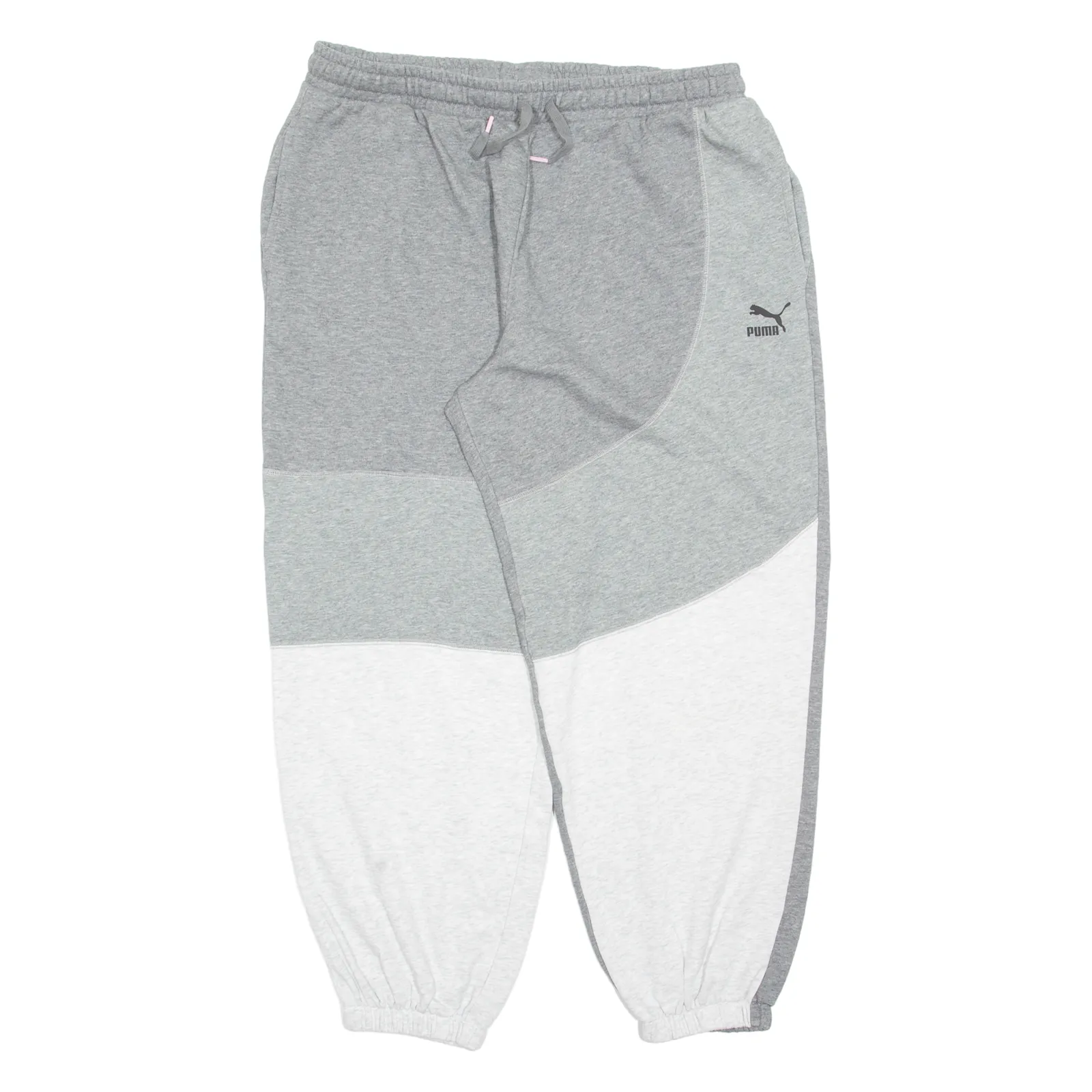 PUMA Mens Joggers Grey Tapered XL W34 L28