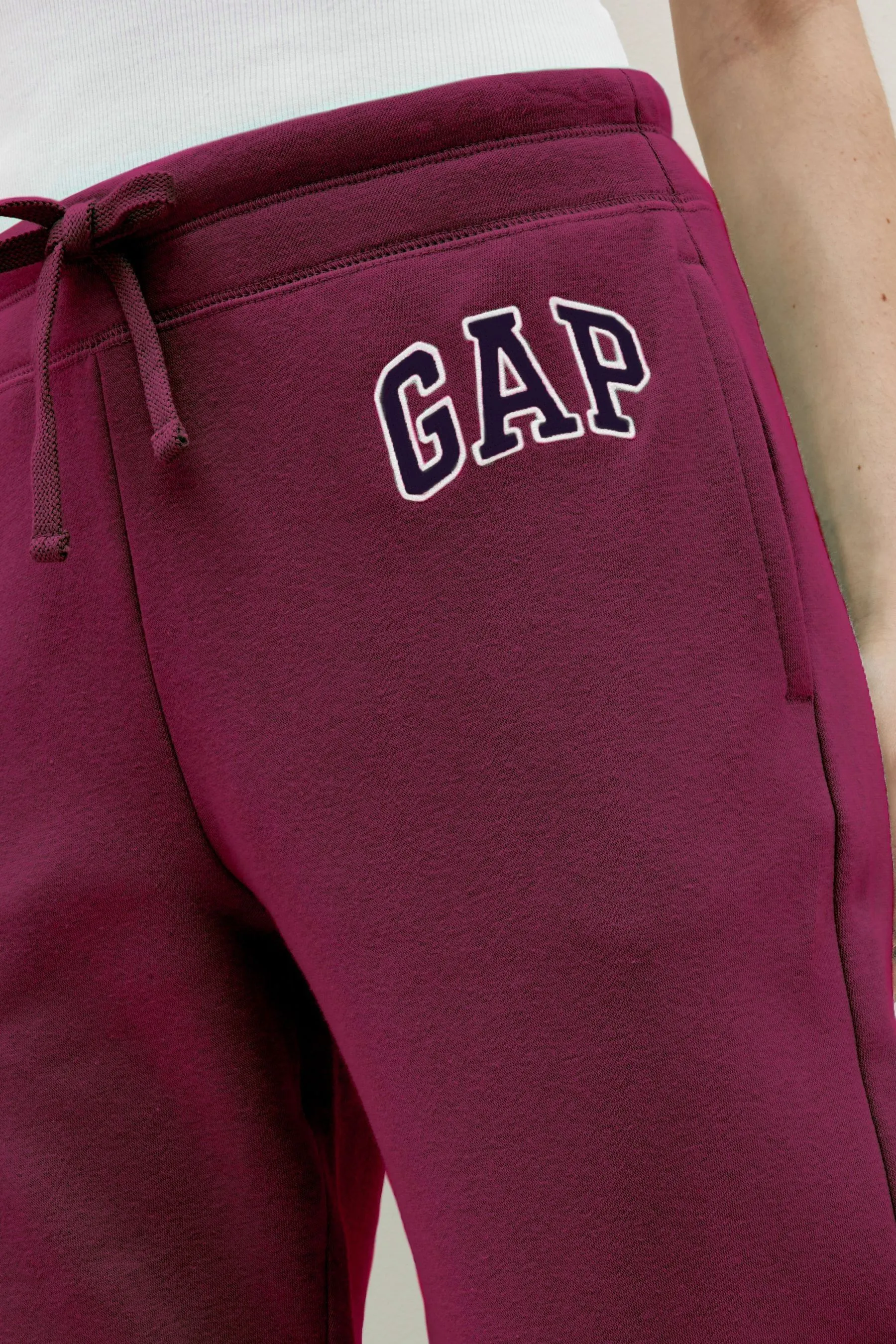 Purple Burgundy Vintage Arch Logo Joggers