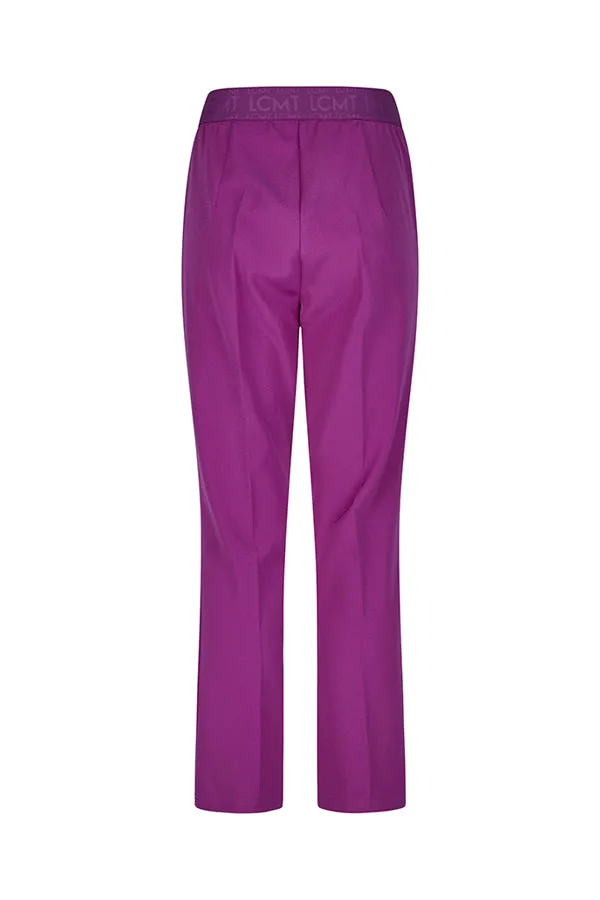 Rabe & LecomtePURPLE CROPPED STRAIGHT LEG TROUSERS