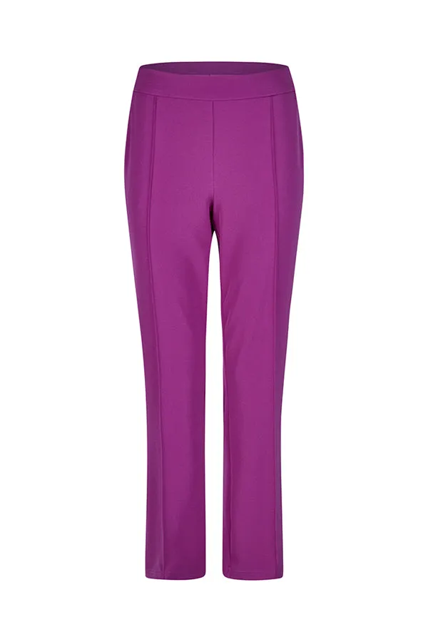 Rabe & LecomtePURPLE CROPPED STRAIGHT LEG TROUSERS