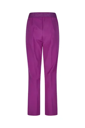 Rabe & LecomtePURPLE CROPPED STRAIGHT LEG TROUSERS