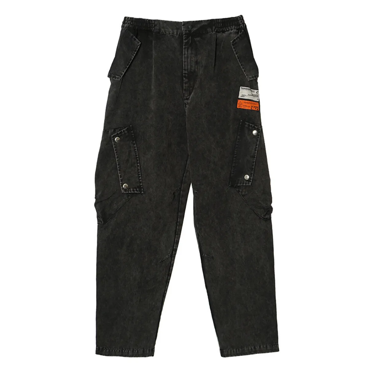 Raw Washed Logo Trousers