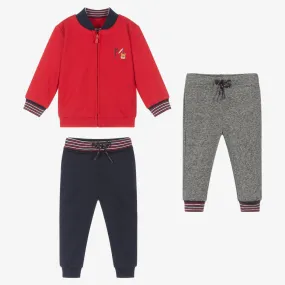 Red & Blue 3 Piece Tracksuit