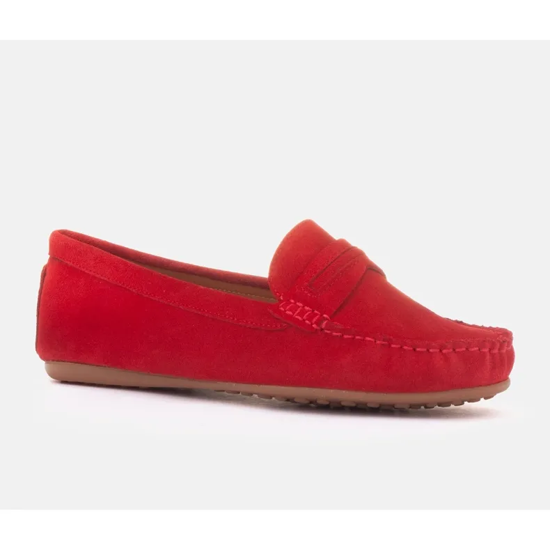 Red Marco Shoes Vigo Moccasins