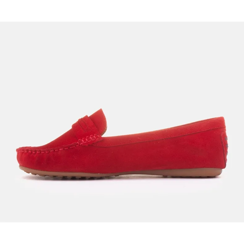 Red Marco Shoes Vigo Moccasins